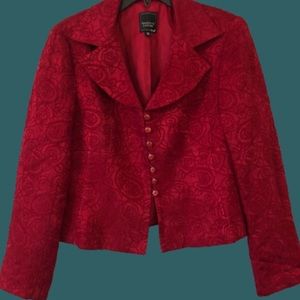Nanette Lepore Red Victorian Jacket